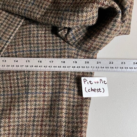 Polo Ralph Lauren Polo Tweed 100% Wool Blazer Sport Coat - Men's Size 42R -Brown - Picture 12 of 15